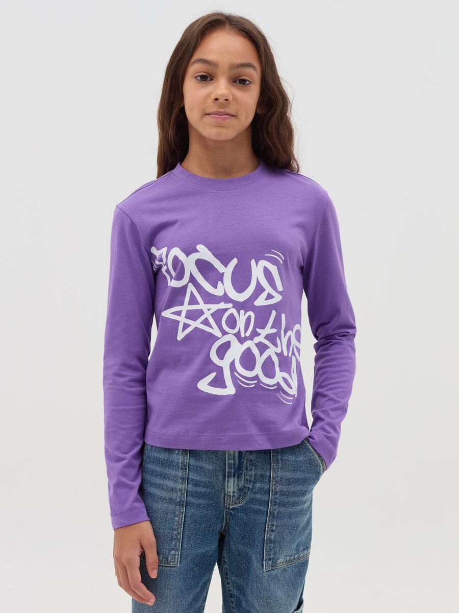 Long-sleeved T-shirt with print_0