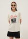 Beiges T-Shirt aus reiner Baumwolle mit Oversize-Print, Relaxed Fit_2