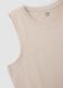 Beige pure cotton vest_5