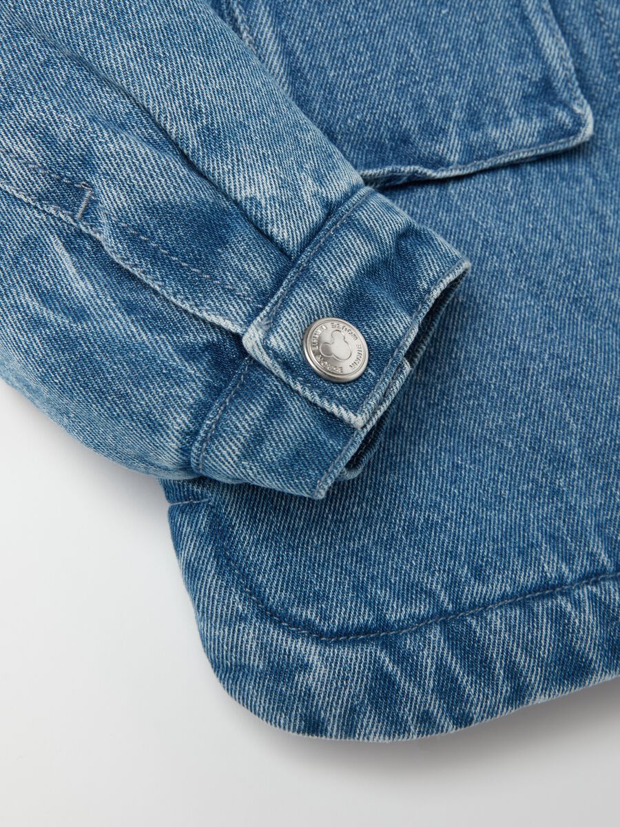 Minnie Mouse jacket in denim with faux fur_2