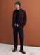 Brown regular-fit sweatshirt with collar_1