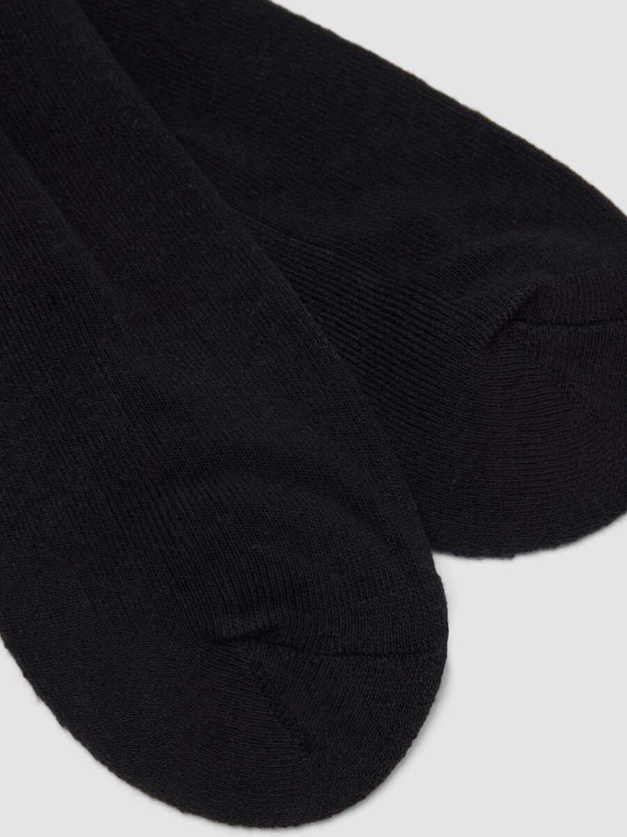 2-pack of black ankle sports socks in stretch organic cotton_2