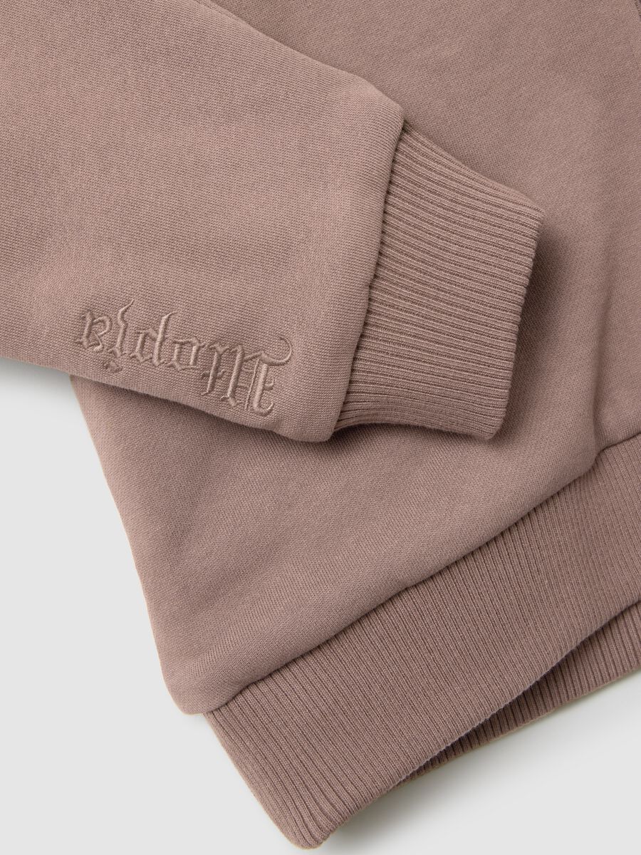 Reversible Teddy Full-Zip Hoodie Mocha_7