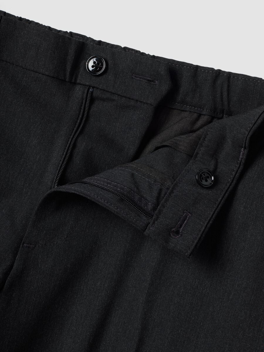 Grey slim-fit stretch viscose twill chino trousers_5