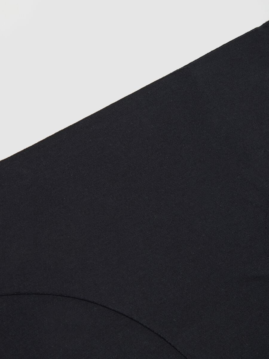 Black Cotton Regular Fit Briefs_5