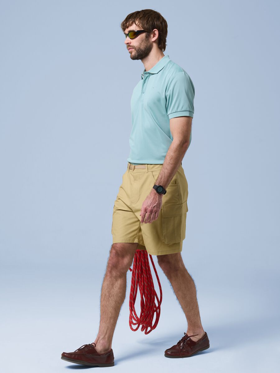 Green ALTAVIA SAILING polo with classic breathable collar_0