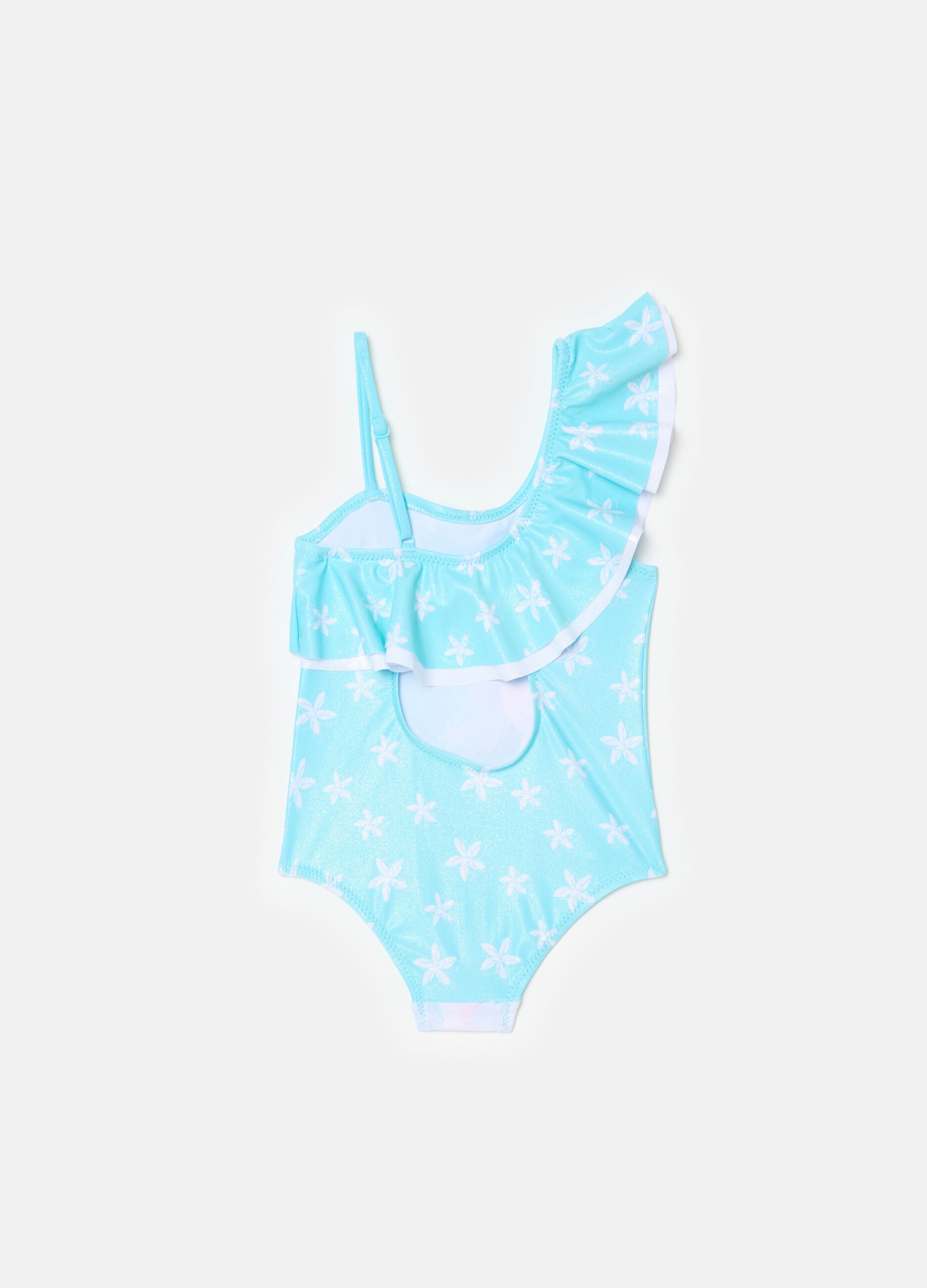 One-piece swimsuit with Elsa print