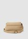 Borsa beige a tracolla con patta e spalla regolabile_2