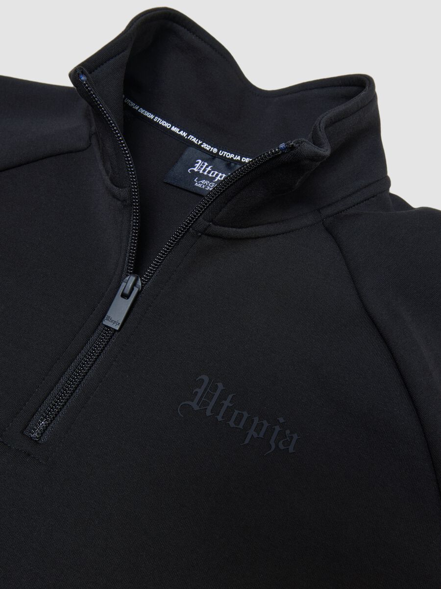 Technical Half-Zip Sweater &ndash; Fitted Black_7