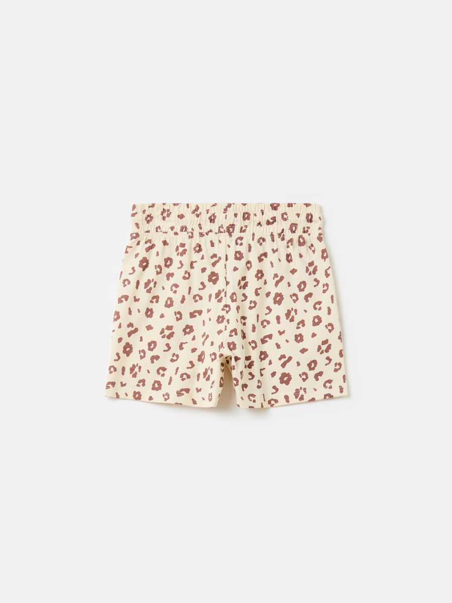 Shorts with speckled print_1