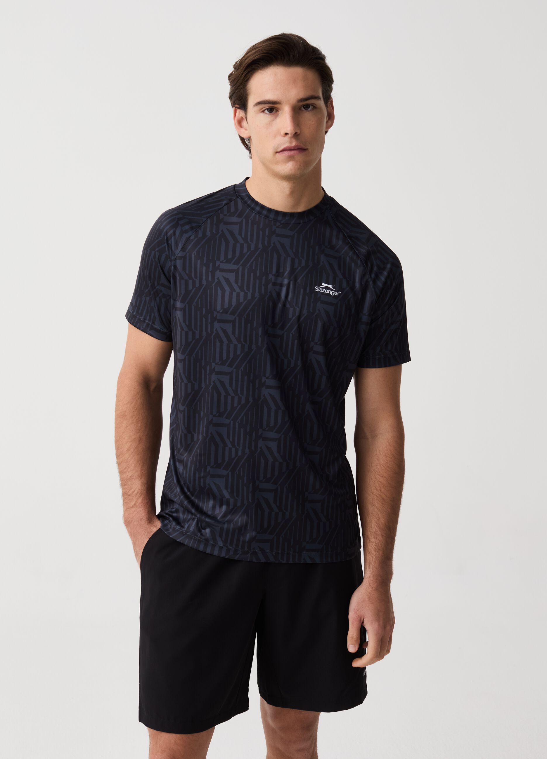 Slazenger tennis T-shirt with pattern