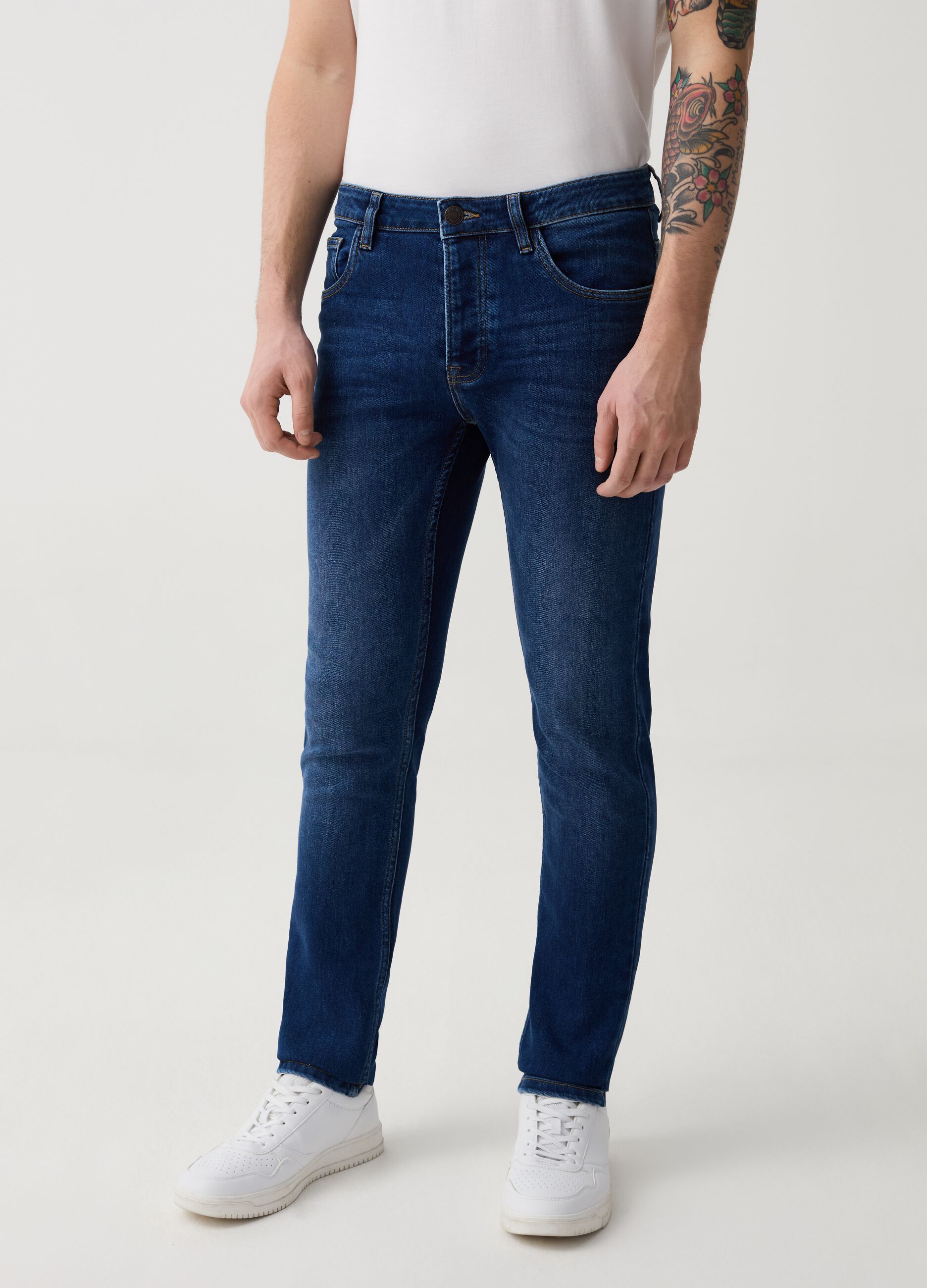 Skinny-fit jeans in Coolmax® fabric