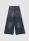 Blaue Denim-Jeans aus reiner Baumwolle mit Super Wide Leg_2