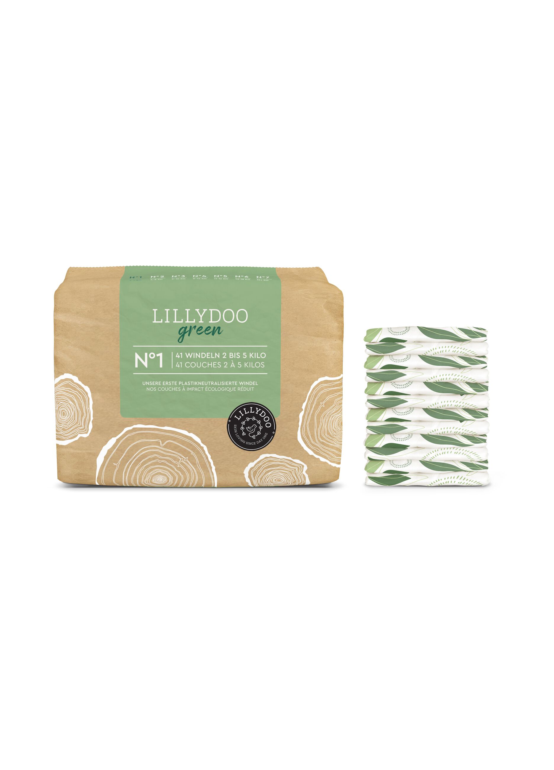 Pañales ecosostenibles N° 1 (2-5 kg) Lillydoo