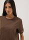 Brown pure cotton short-sleeve T-shirt_2