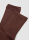 2-pack of brown and white stretch-fabric socks_1