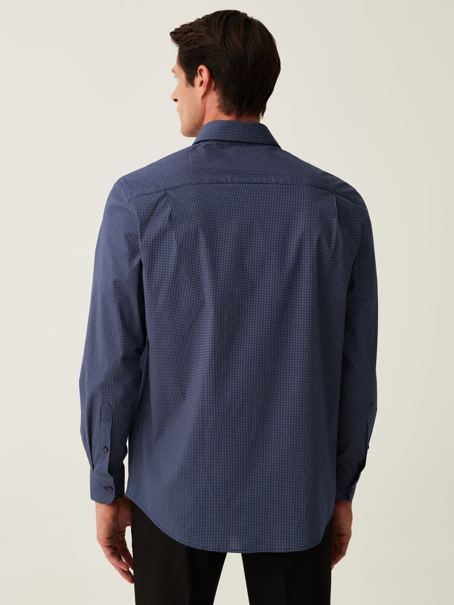 Regular-fit micro pattern shirt_2
