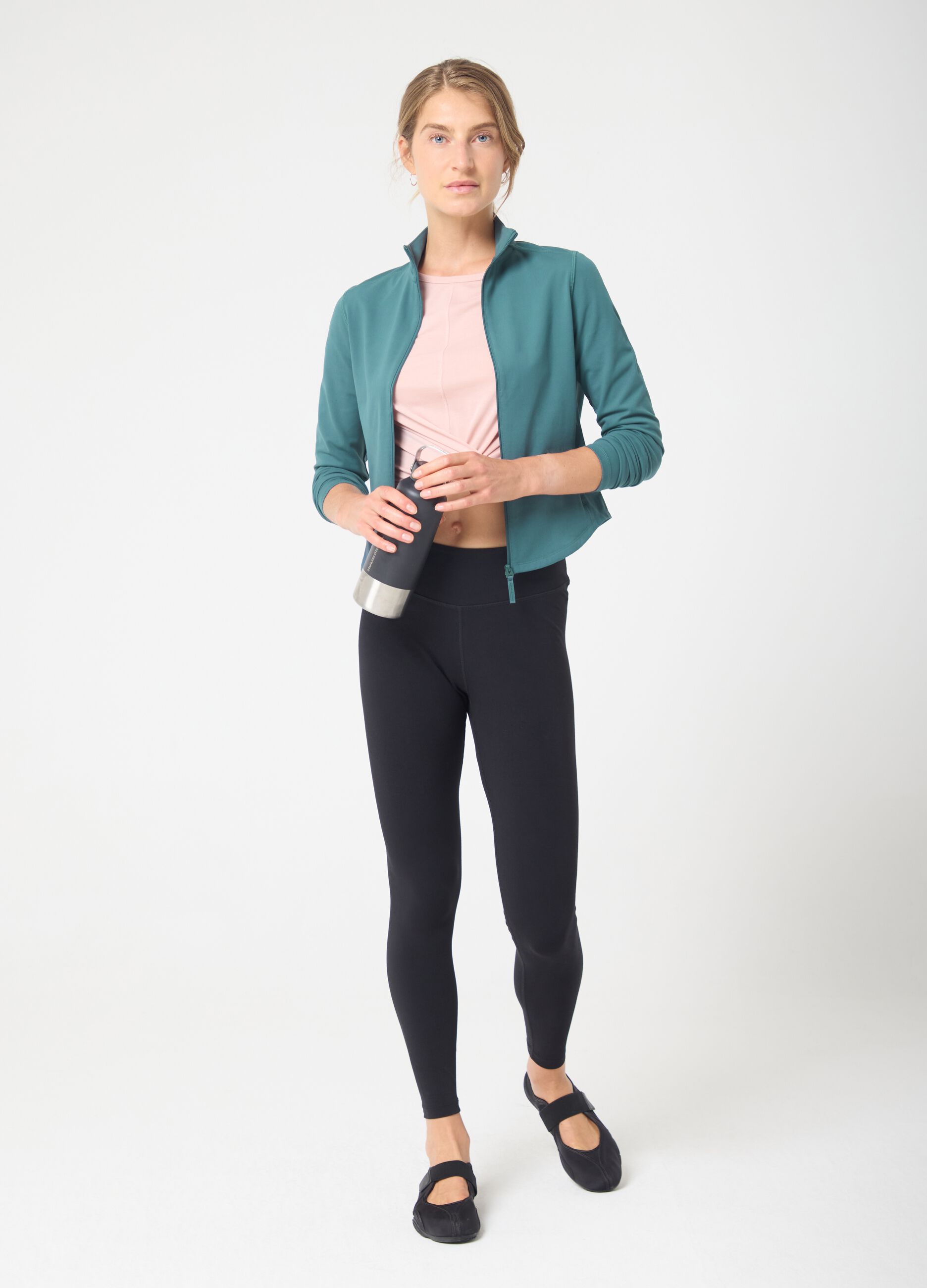 High-waisted stretch cotton blend leggings ALTAVIA STUDIO