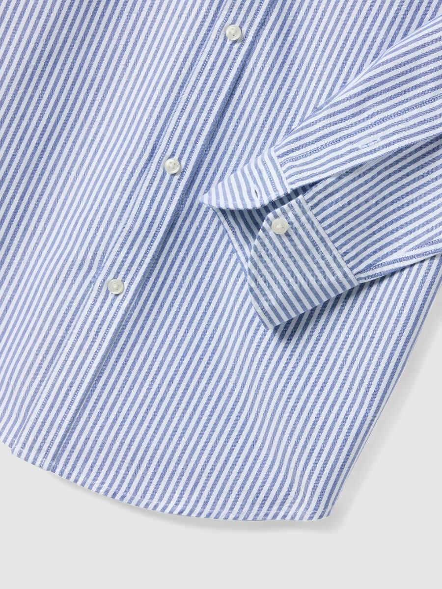 Multicolored striped pure cotton shirt regular fit_5