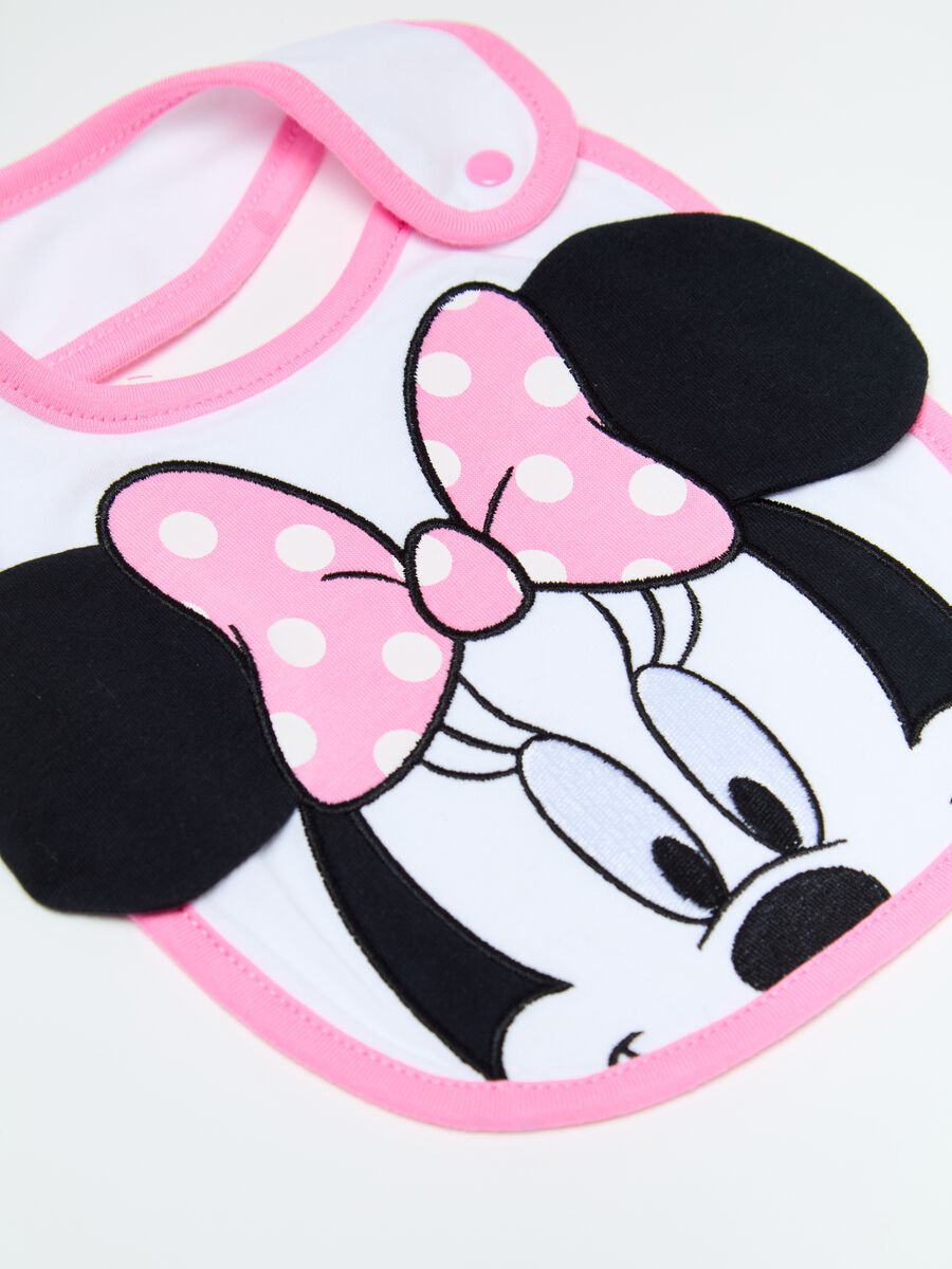 Cotton bib with Minnie Mouse embroidery_1