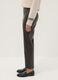 Leggings marroni slim fit con vita regular ed elastico_2