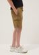 Boys&rsquo; brown stretch cotton cargo shorts, comfort fit_2