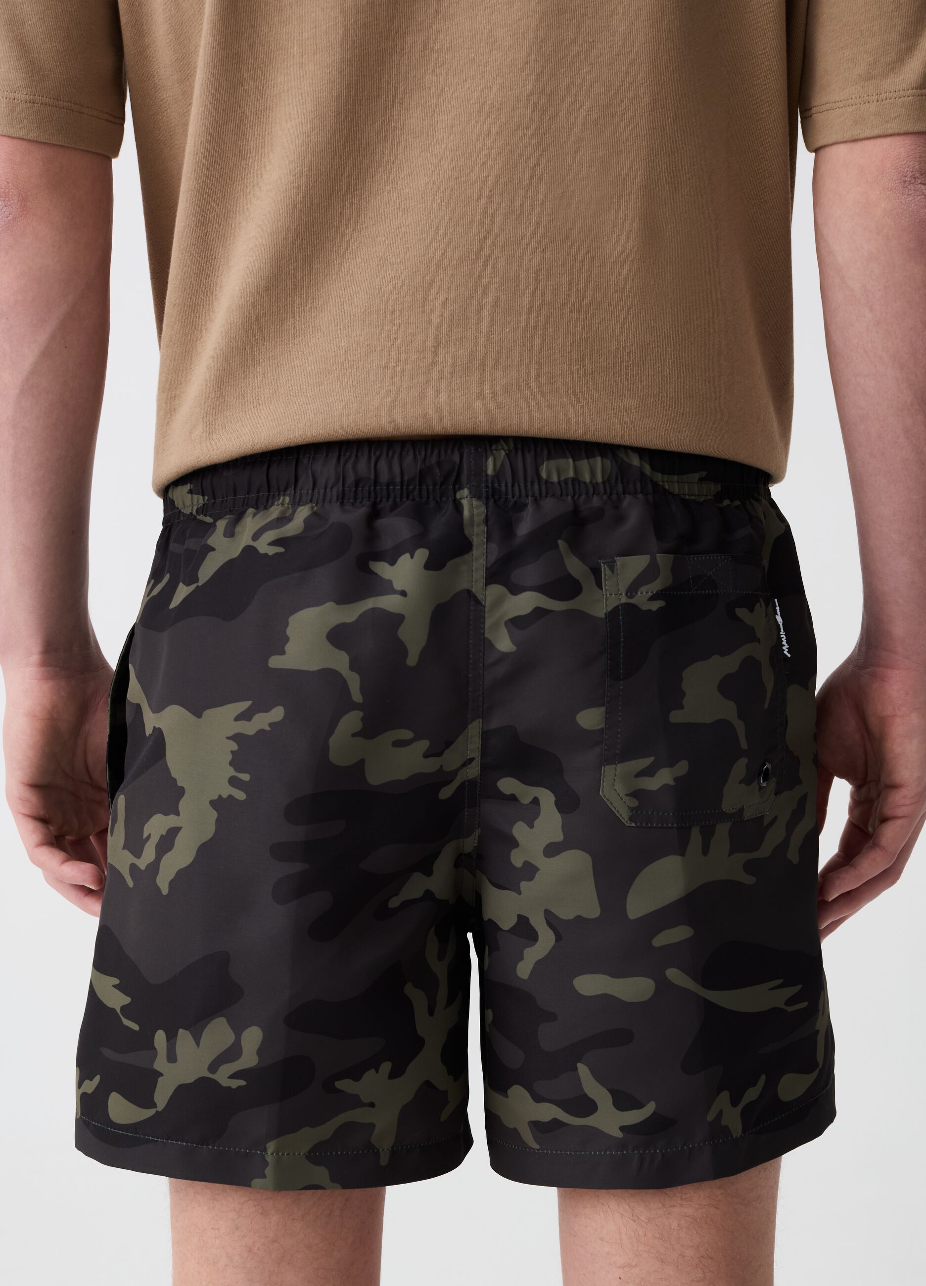 Camouflage swimming trunks