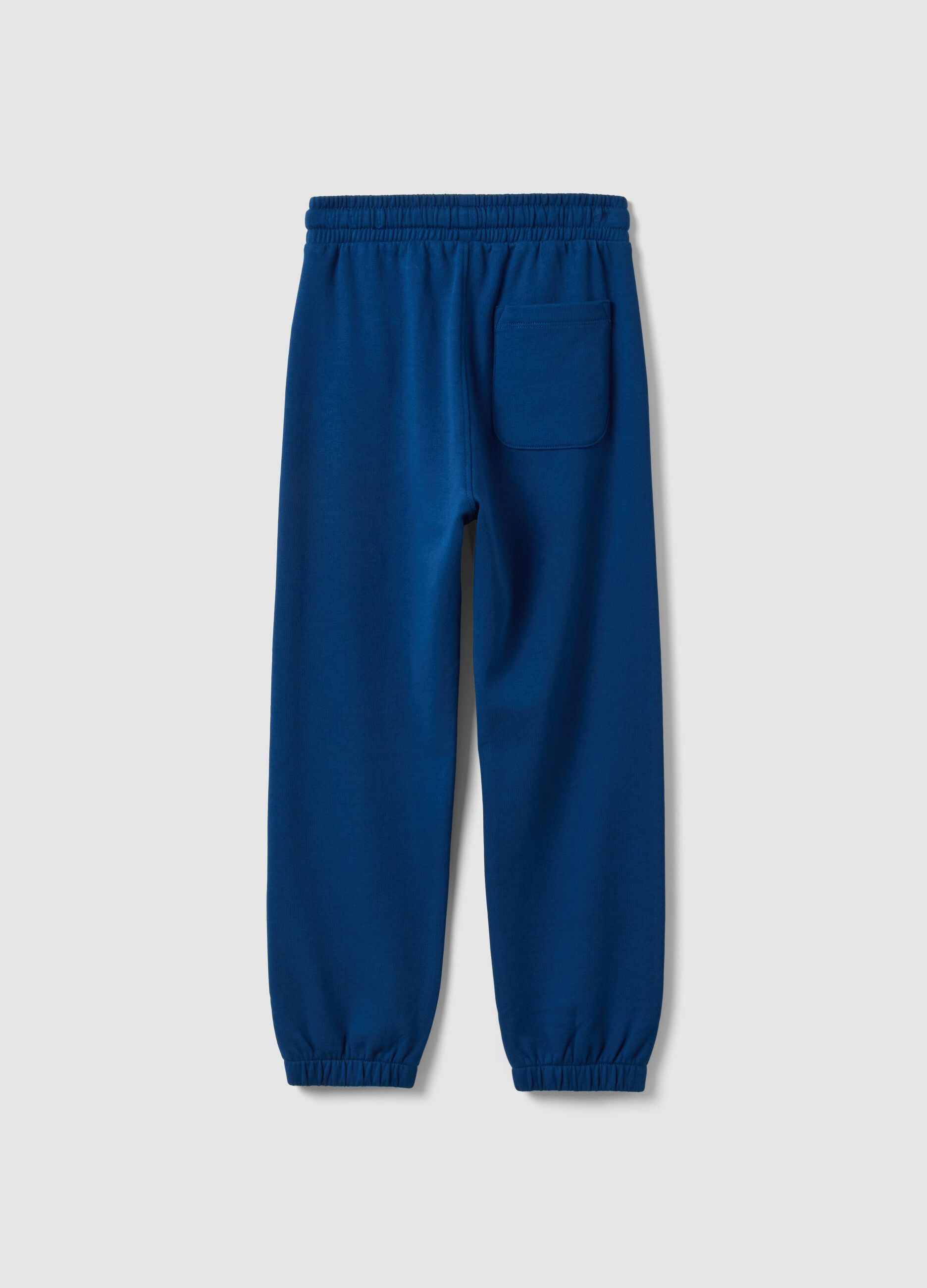 Blaue Jogginghose aus Bio-Baumwolle