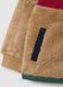 Sweatshirt multicolor de sherpa infantil, fecho completo, corte regular com estampas_2