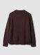 Brown cotton and wool-blend crew-neck jumper_2