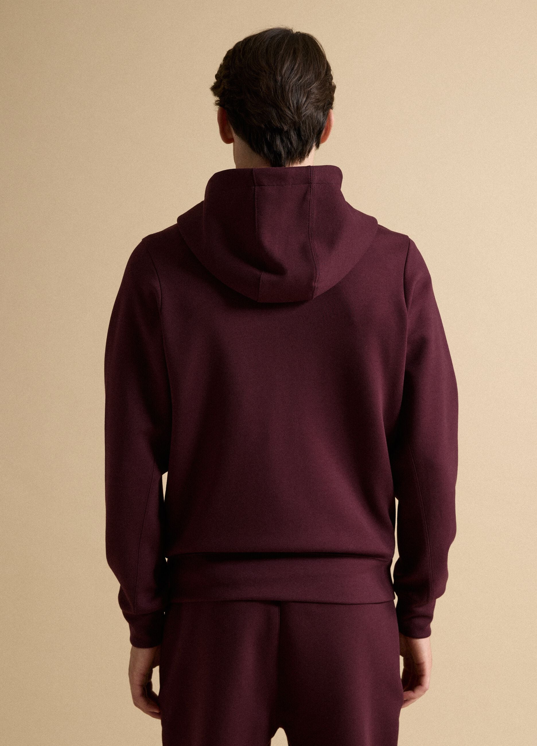 Full-zip rossa traspirante in tessuto elasticizzato 2 Way Stretch