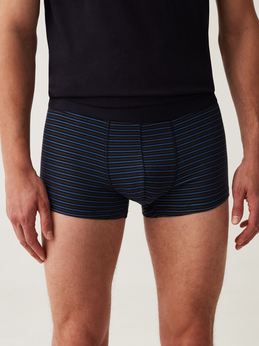 Three-pair pack boxer shorts with stripes and polka dots_1