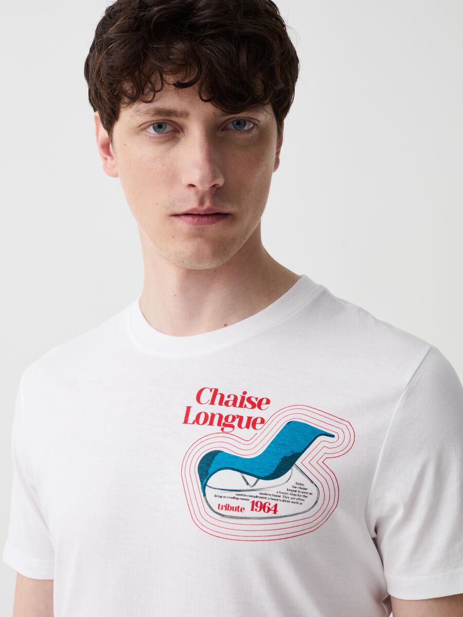 T-shirt con stampa Chaise Longue_0