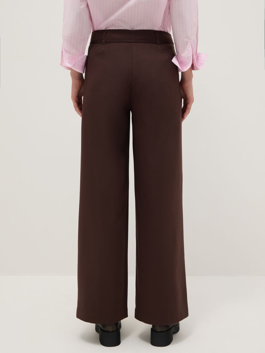 Brown Wide Leg Trousers_2