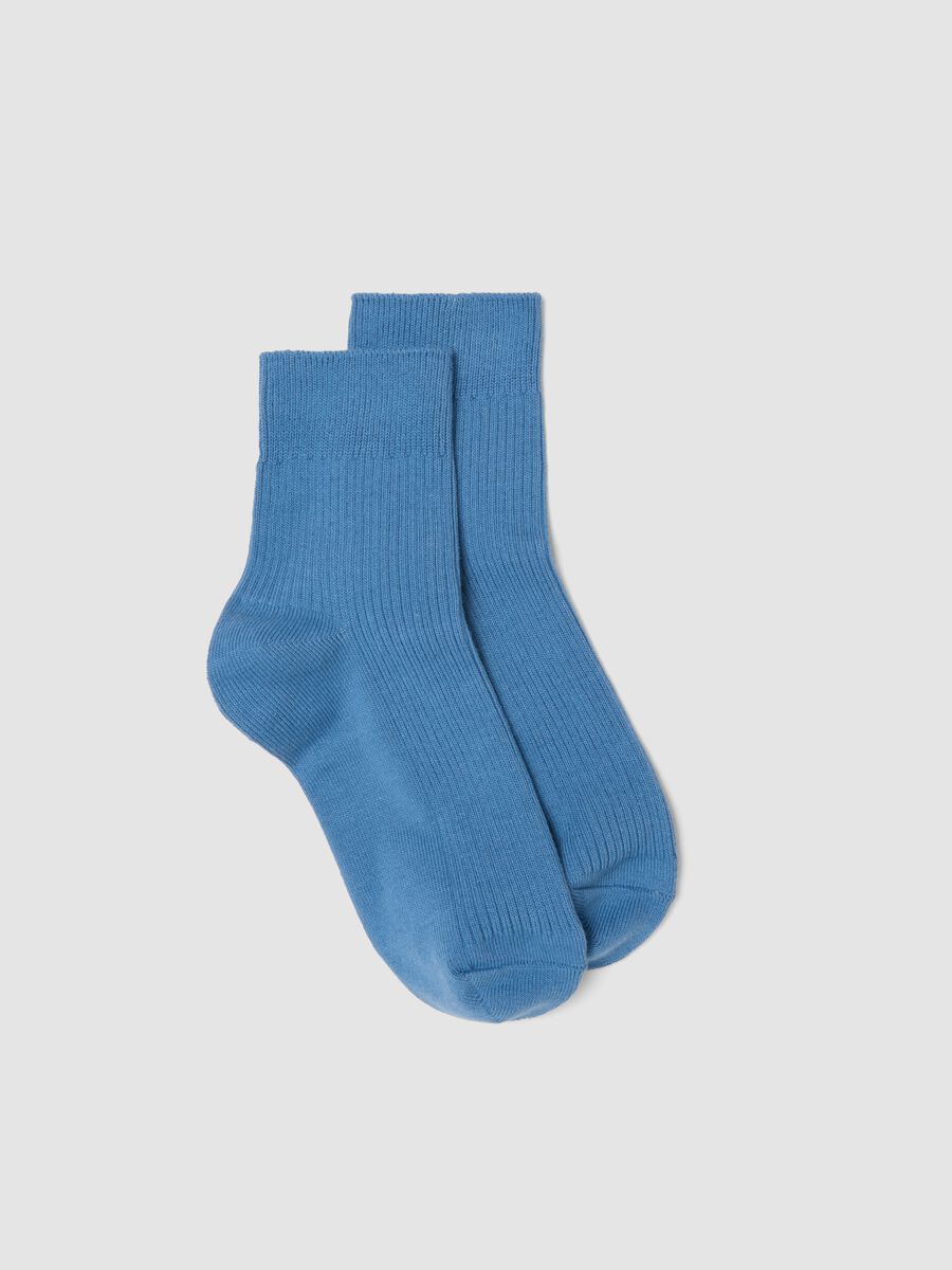 Hellblaue Socken aus Stretch-Baumwolle_0