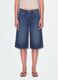 Blue pure cotton baggy denim shorts_1