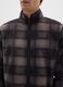 Multicolour Check High Collar Fleece Zip Jacket Regular Fit_3