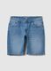 Herren-Bermuda in Hellblau, Slim Fit Denim_4
