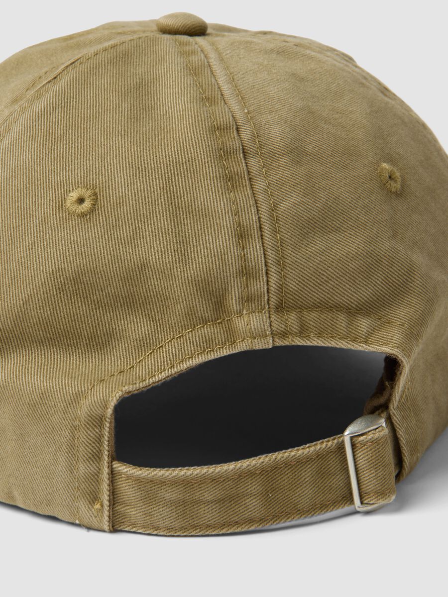 Beige pure cotton baseball cap_2