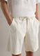 Multicolour striped linen-cotton blend shorts, regular fit_3