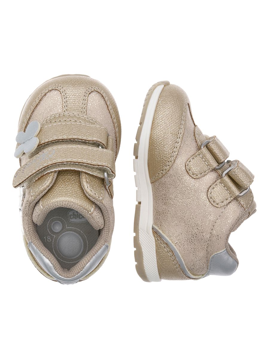 Chicco Beige Sneakers mit Klettverschluss_2