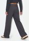 Grey formal stretch-viscose trousers with belt_2