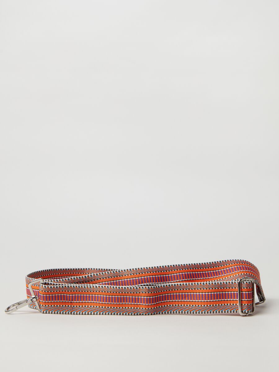 Bag strap with multi-coloured traditional print_0