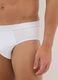 Multipack of white stretch cotton briefs with tight fit_3