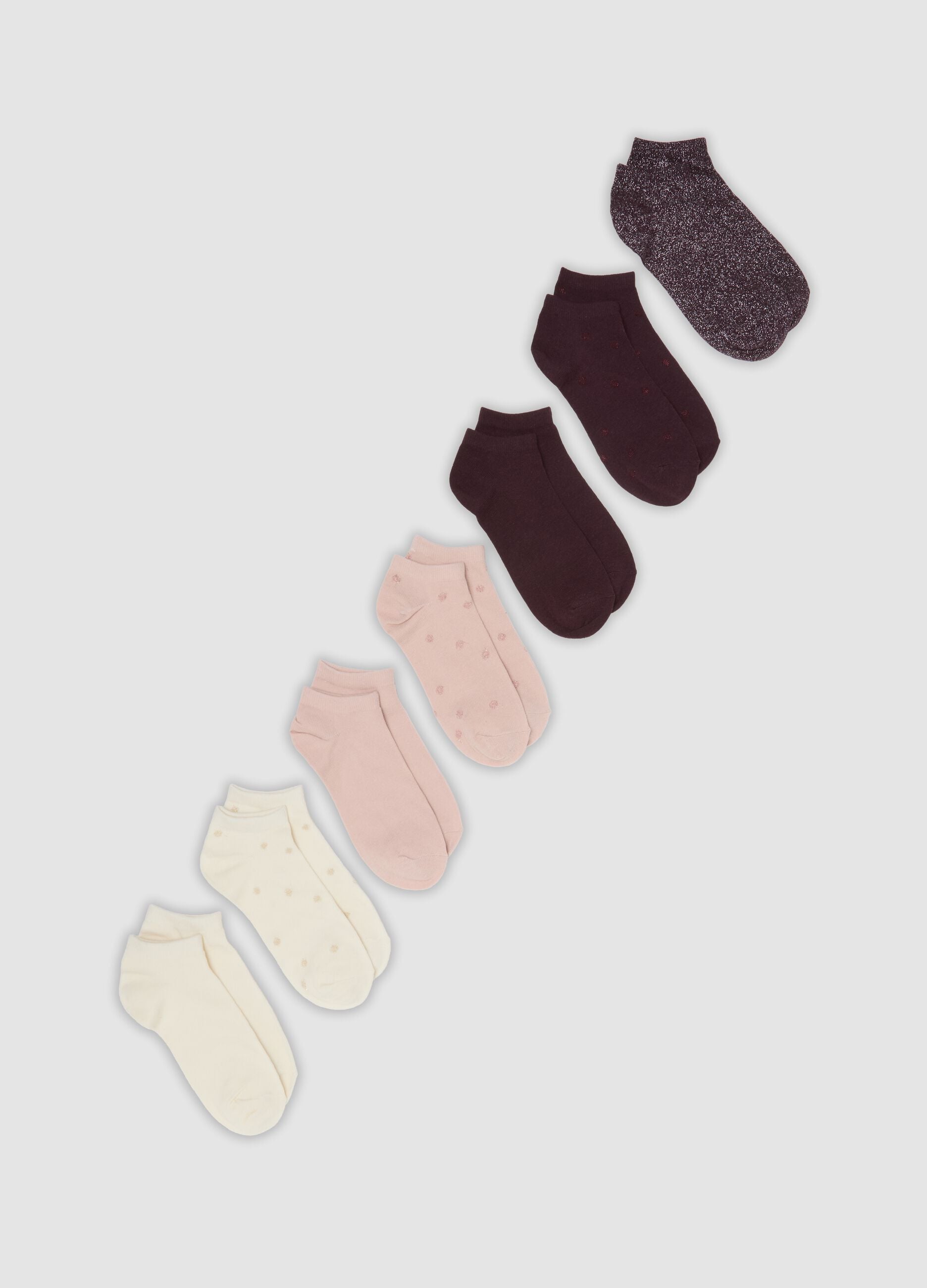 7er-Pack bunte Socken aus elastischer Bio-Baumwolle