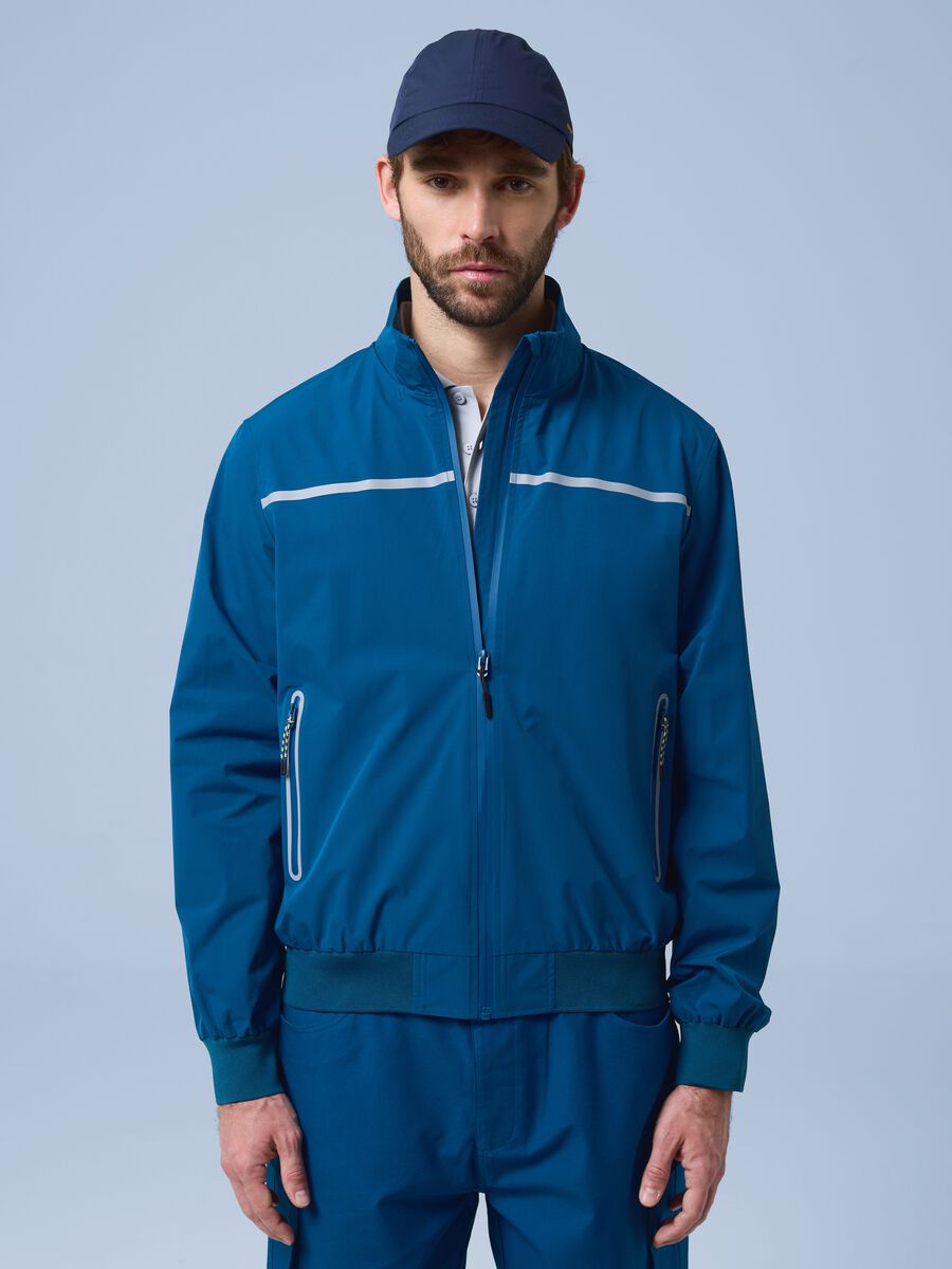 Blauer Windbreaker ALTAVIA SAILING mit Reissverschluss_1