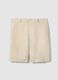 Pure Linen White Bermuda Shorts Regular Fit_4