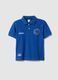 Children's blue polo shirt in pure cotton, regular fit with Disney print_0