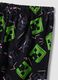 Schwarzer Minecraft-Pyjama aus reiner Bio-Baumwolle mit Print_3