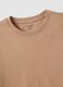 Brown pure cotton crew neck t-shirt regular fit_5